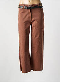 Jeans coupe large stretch taille normale marron C'EST BEAU LA VIE femme