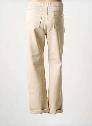 Pantalon slim taille élastique taille normale beige WALTRON femme