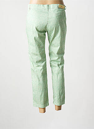 Pantalon 7/8 stretch vert WALTRON femme