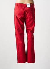 Jeans coupe droite rouge C'EST BEAU LA VIE femme seconde vue