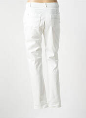 Jeans coupe slim blanc CHRISTINE LAURE femme seconde vue