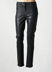 Jeans coupe slim noir JULIE GUERLANDE femme seconde vue