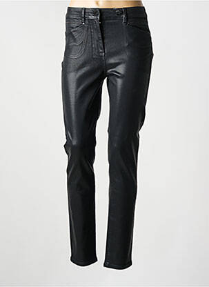 Jeans coupe slim noir JULIE GUERLANDE femme