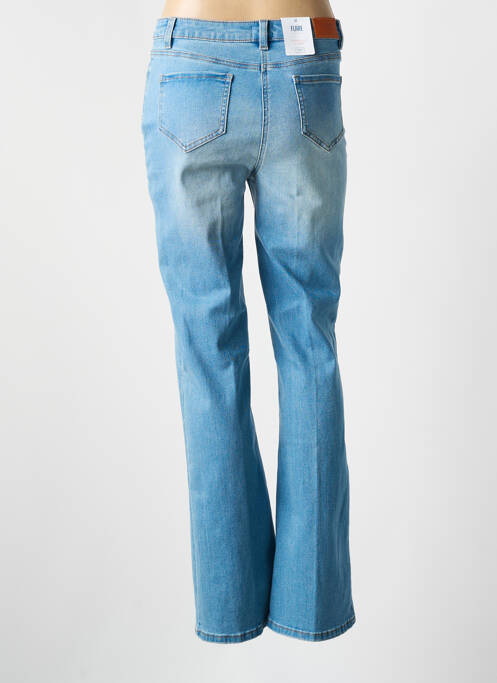 Jean coupe flare stretch taille haute bleu C'EST BEAU LA VIE femme