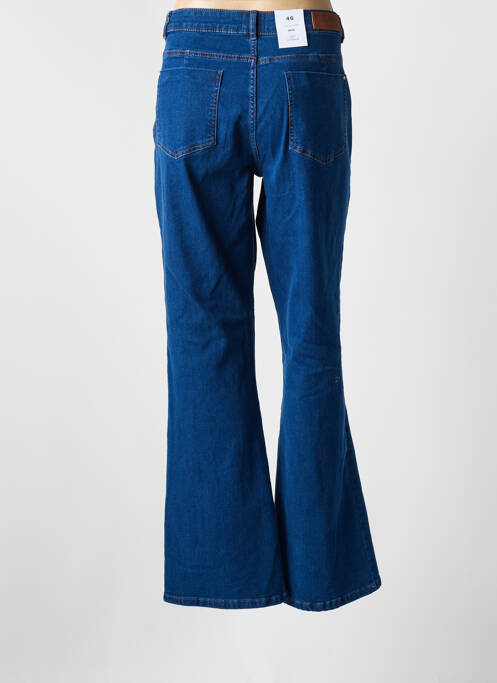 Jean coupe flare stretch taille haute bleu JULIE GUERLANDE femme