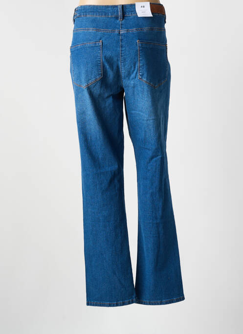 Jeans coupe droite stretch taille normale bleu JULIE GUERLANDE femme