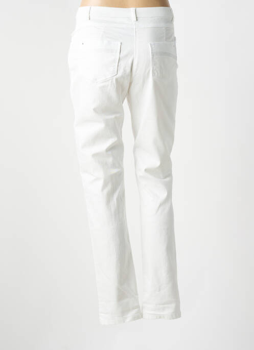 Jeans coupe slim stretch taille normale blanc CHRISTINE LAURE femme