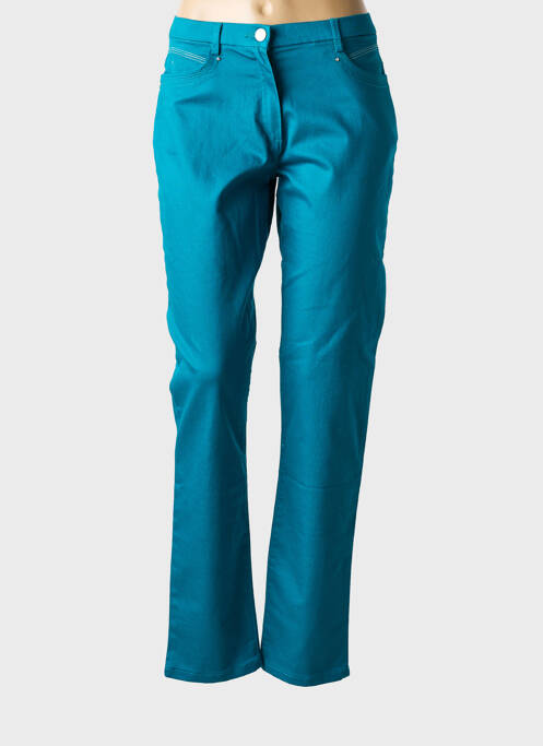 Jeans coupe slim stretch taille normale bleu CHRISTINE LAURE femme