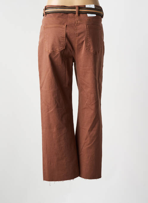 Jeans coupe large stretch taille normale marron C'EST BEAU LA VIE femme