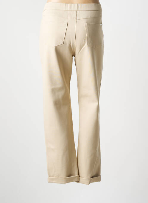 Pantalon slim taille élastique taille normale beige WALTRON femme
