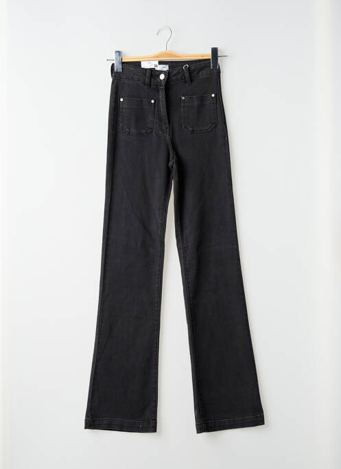 Jeans bootcut taille haute taille haute noir C'EST BEAU LA VIE femme
