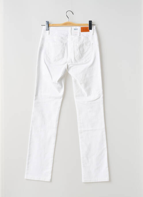 Jeans coupe droite taille haute taille haute blanc C'EST BEAU LA VIE femme