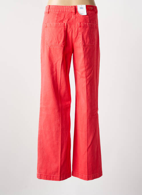 Jeans coupe large rouge C'EST BEAU LA VIE femme