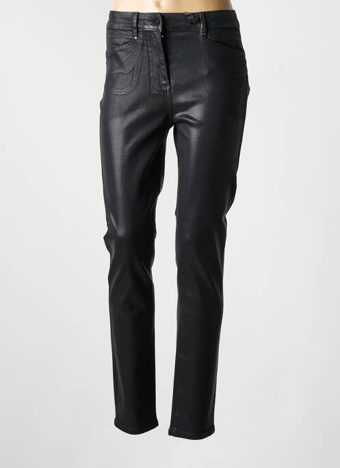 Jeans coupe slim noir JULIE GUERLANDE femme