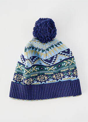 Bonnet maille fine bleu PULL IN homme