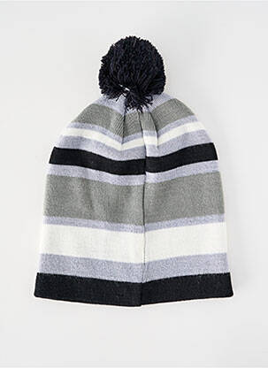 Bonnet imprimé rayures gris PULL IN unisexe