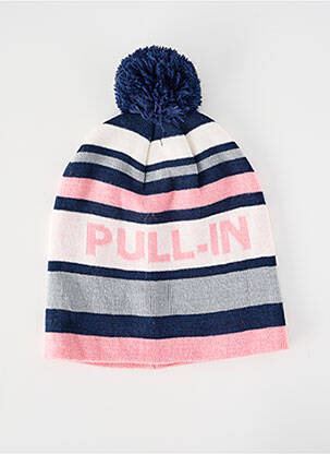 Bonnet tissage lainage rose PULL IN homme