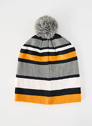 Bonnet tissage lainage orange PULL IN homme