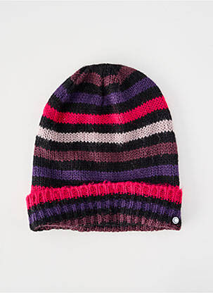 Bonnet maille grosse maille violet LITTLE MARCEL femme