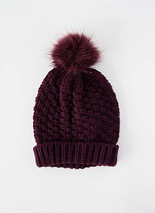 Bonnet empiècements violet LE TEMPS DES CERISES fille