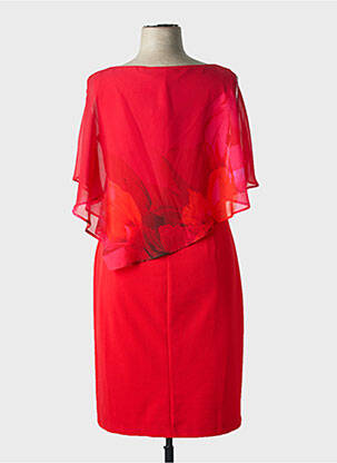 Robe mi-longue sans manche sans manche rouge FRANK LYMAN femme