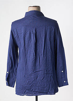Chemisier coupe droite manches longues bleu TELMAIL femme