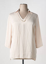 Blouse manches 3/4 manches 3/4 beige ESTEL COLLECTION femme