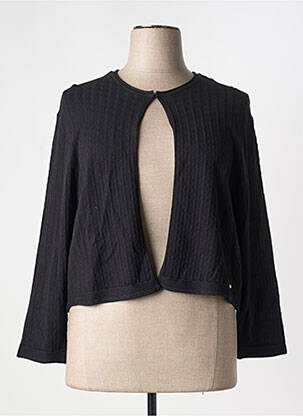 Gilet manches longues manches longues noir CHRISTINE LAURE femme