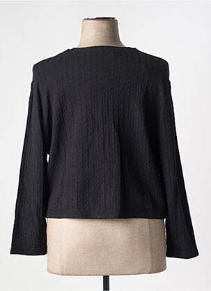 Gilet manches longues manches longues noir CHRISTINE LAURE femme