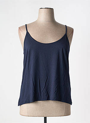 T-shirt coupe droite fines bretelles bleu MERI & ESCA femme