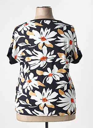 T-shirt col v manches courtes noir TELMAIL femme
