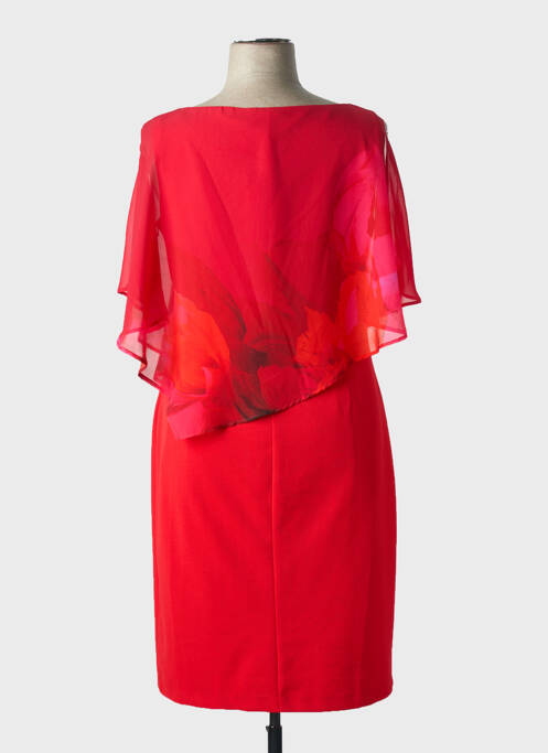 Robe mi-longue sans manche sans manche rouge FRANK LYMAN femme