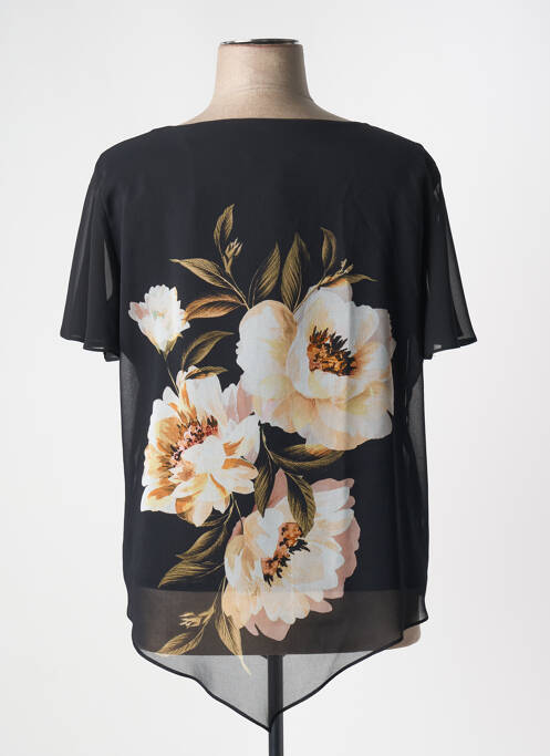 Top manches courtes manches courtes noir FRANK LYMAN femme