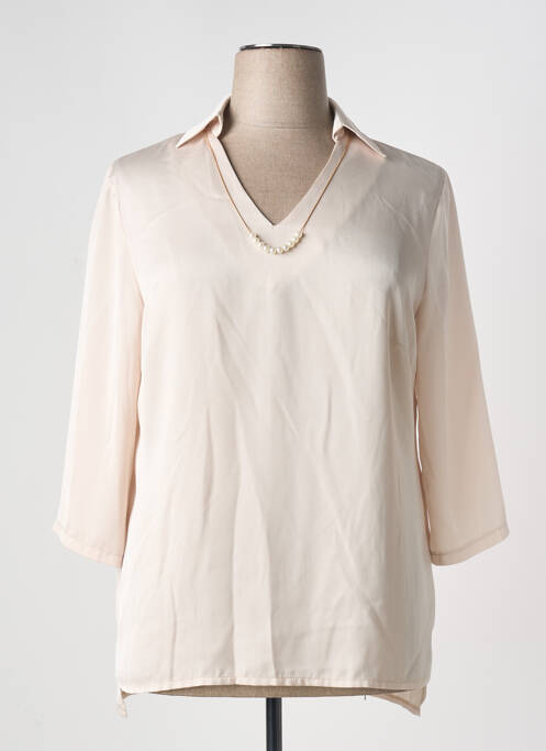 Blouse manches 3/4 manches 3/4 beige ESTEL COLLECTION femme