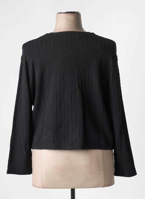 Gilet manches longues manches longues noir CHRISTINE LAURE femme