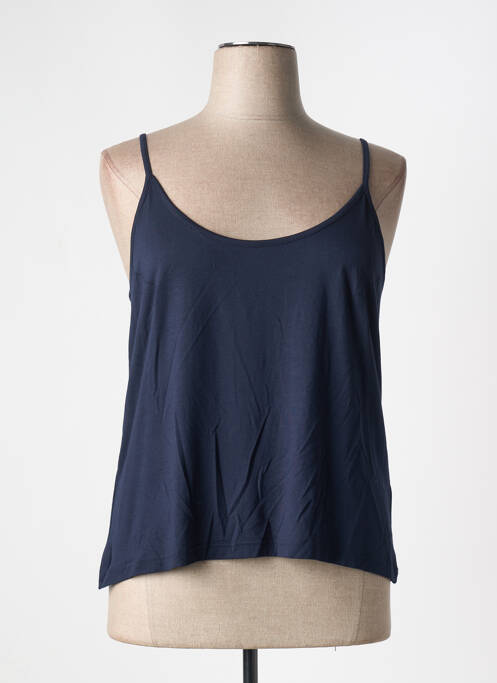 T-shirt coupe droite fines bretelles bleu MERI & ESCA femme