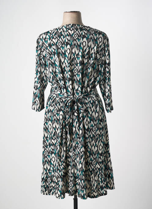 Robe mi-longue vert CHRISTINE LAURE femme