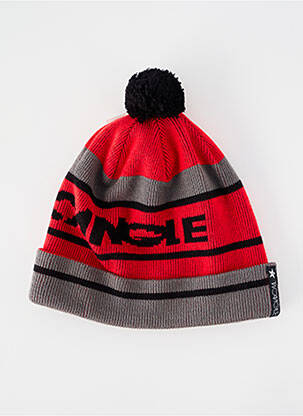 Bonnet empiècements rouge TWO ANGLE unisexe
