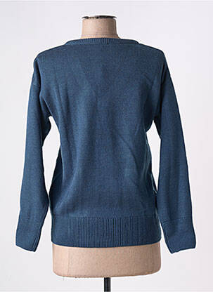 Pull coupe droite manches longues bleu AGATHE & LOUISE femme