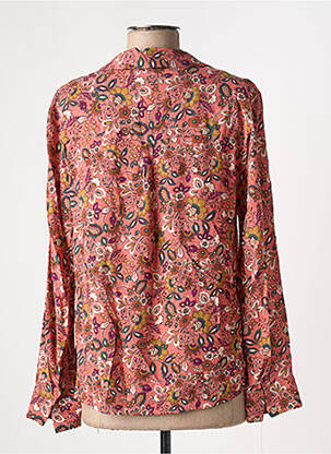 Blouse imprimé fantaisie manches longues rose C'EST BEAU LA VIE femme