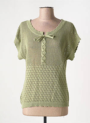 Top manches courtes manches courtes vert C'EST BEAU LA VIE femme