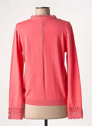 Gilet manches longues fermeture boutonnée sur le devant rose JULIE GUERLANDE femme