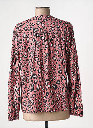 Blouse imprimé fantaisie manches longues rose JULIE GUERLANDE femme
