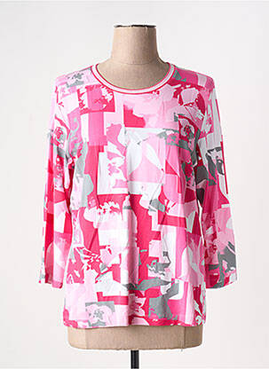 Top imprimé fantaisie manches longues rose RABE femme