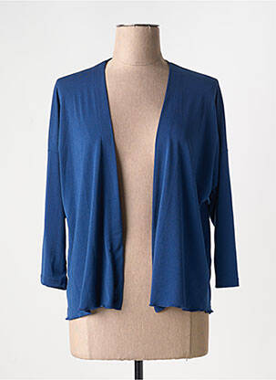 Gilet manches longues manches 3/4 bleu TELMAIL femme