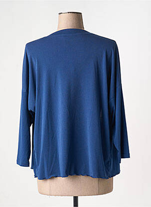 Gilet manches longues manches 3/4 bleu TELMAIL femme