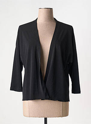 Gilet manches longues manches 3/4 noir TELMAIL femme