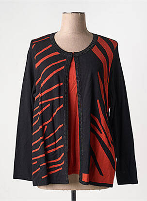Twin-set imprimé fantaisie noir GUY DUBOUIS femme