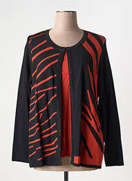 Twin-set imprimé fantaisie noir GUY DUBOUIS femme
