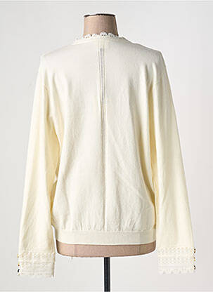 Gilet manches longues resserrée sur le bas beige JULIE GUERLANDE femme